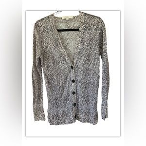 Womens Ann Taylor Loft Leopard Print Cardigan Button Down Sweater Size M NWOT
